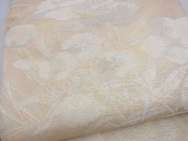 平和屋着物■夏物　六通柄袋帯　草花文　銀糸　逸品　BAAF3176du