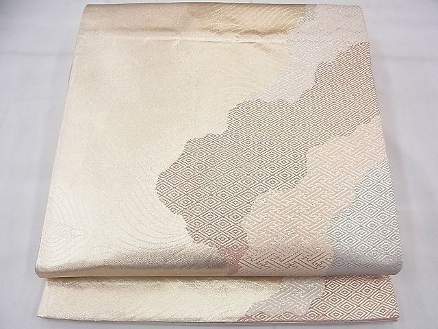 平和屋着物◎六通柄袋帯 道長有職文 金糸 逸品 BAAF3705fk