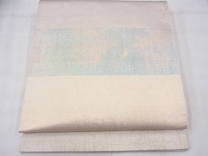 平和屋着物◎六通柄袋帯 横段文 金糸 逸品 BAAF3706fk