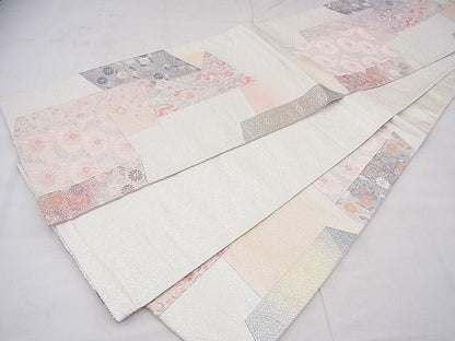 平和屋着物◎佐賀錦 六通柄袋帯 唐織 切嵌 琳派花屏風文 金銀糸 逸品 BAAF3709fk