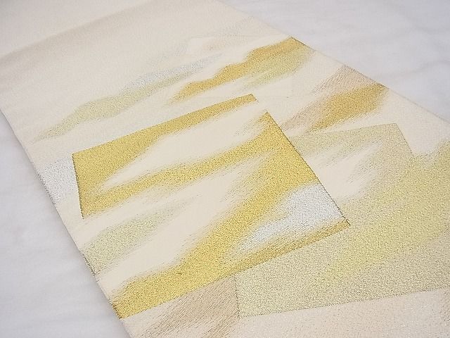 平和屋着物◎太鼓柄袋帯 綴れ 四季重ね霞文 金銀糸 逸品 BAAF3719fk