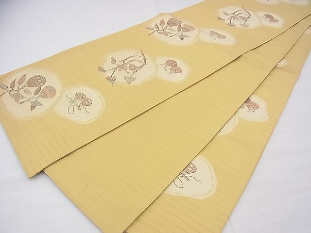 平和屋着物◎全通柄袋帯 ふくれ織 成り物 逸品 BAAF3735fk