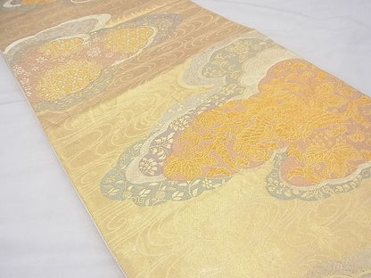 平和屋着物◎六通柄袋帯 鳳凰雲取り吉祥文 金糸 逸品 BAAF3759fk