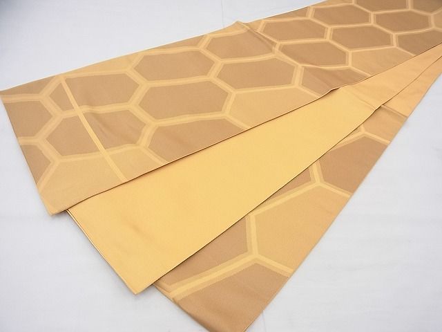 平和屋着物◎六通柄袋帯 変わり亀甲文様 逸品 BAAF3775fk