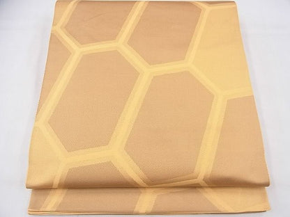平和屋着物◎六通柄袋帯 変わり亀甲文様 逸品 BAAF3775fk