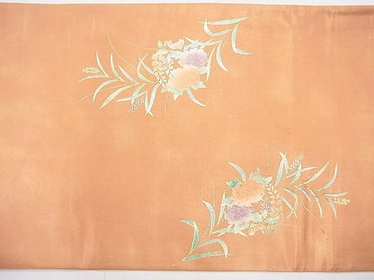 平和屋着物◎西陣 太鼓柄袋帯 南天花文 金彩 逸品 BAAF3782fk