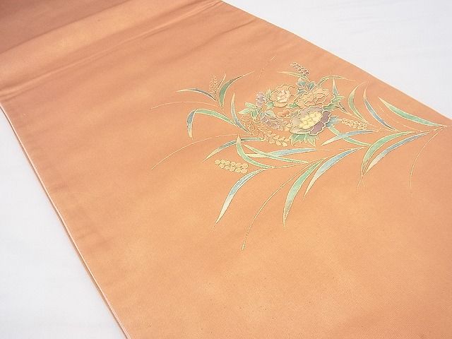 平和屋着物◎西陣 太鼓柄袋帯 南天花文 金彩 逸品 BAAF3782fk