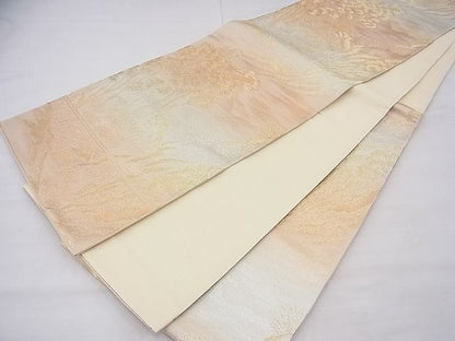 平和屋着物◎六通柄袋帯 風景文 金銀糸 逸品 BAAF3820fk
