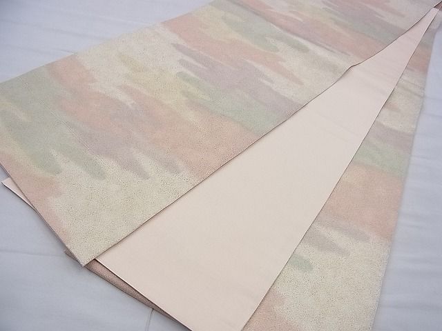 平和屋着物◎全通柄袋帯 綴れ 霞文 金糸 逸品 BAAF9226du