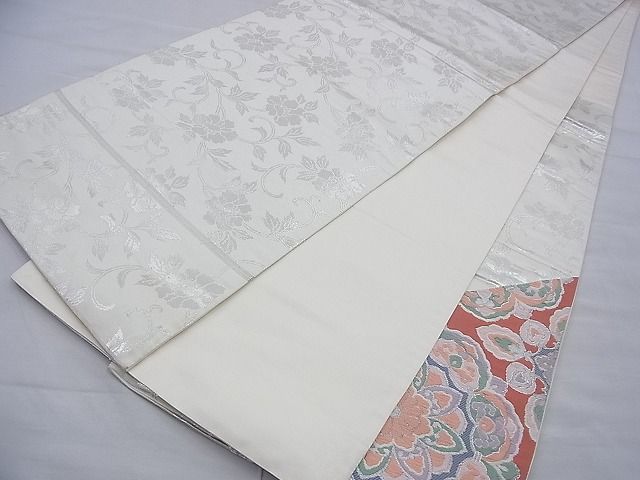 平和屋着物◎太鼓柄袋帯 唐織 天平の匠 銀糸 逸品 BAAF9232du