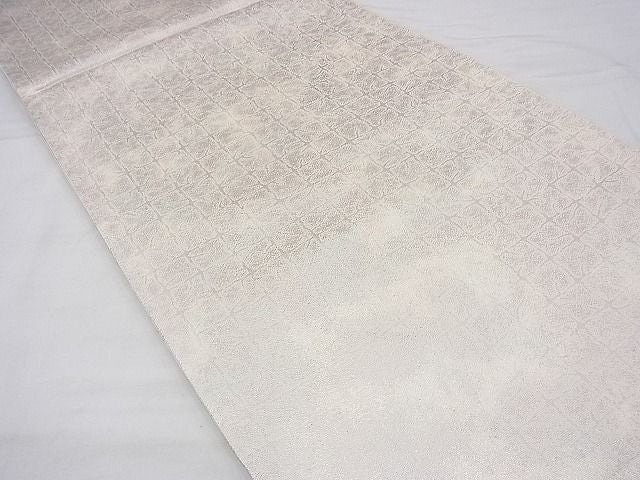 平和屋着物◎全通柄袋帯 市松文様 引箔 逸品 BAAF3886fk