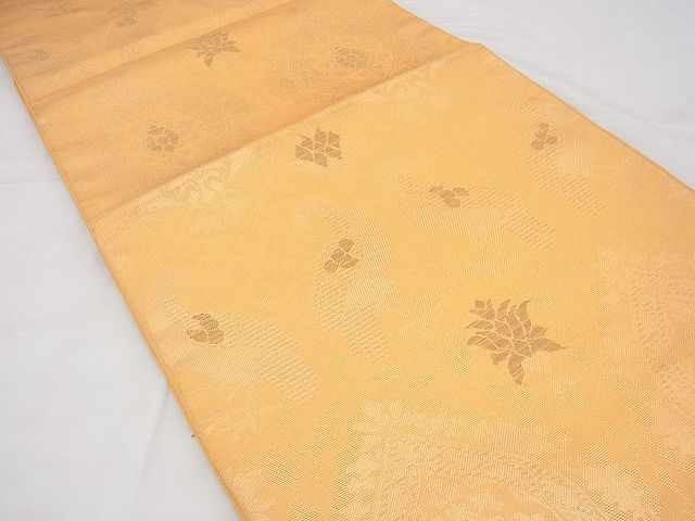 平和屋着物◎六通柄袋帯 花鳥文 金糸 逸品 BAAF3893fk