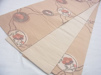 平和屋着物◎六通柄袋帯 花丸文 逸品 BAAF9295du
