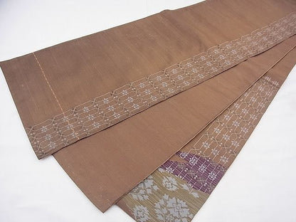 平和屋着物◎太鼓柄袋帯 名物裂花文 逸品 BAAF3937fk