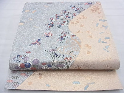 平和屋着物◎六通柄袋帯 唐織 慶長小袖文 金糸 逸品 BAAF9355du