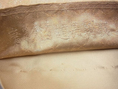 平和屋着物◎六通柄袋帯 唐織 唐彩箔道長裂取 金糸 逸品 BAAF3970fk