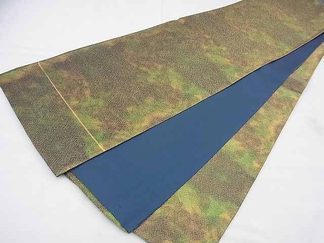 平和屋着物◎西陣 全通柄袋帯 霞文 金糸 逸品 BAAF3991fk