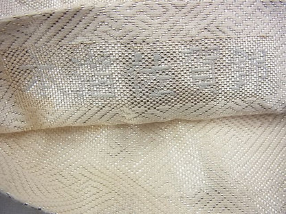 平和屋着物◎六通柄袋帯 本箔佐賀錦 寿鶴宝来 金糸 逸品 BAAF3994fk