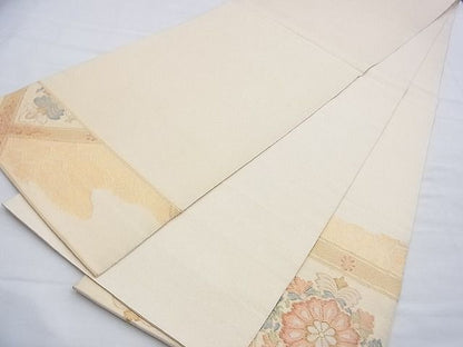 平和屋着物◎太鼓柄袋帯 花菱文 金糸 逸品 BAAF9393du
