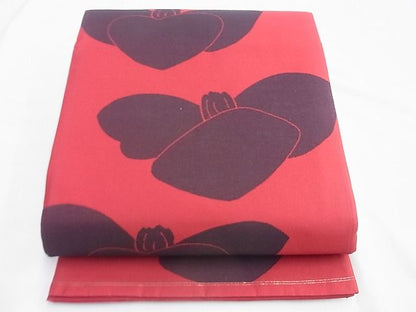 平和屋着物◎六通柄袋帯 椿 逸品 BAAF6852ow