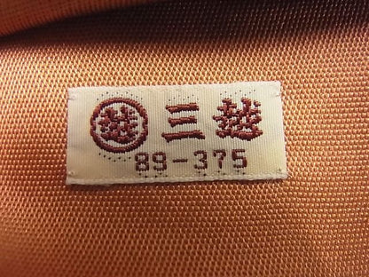 平和屋着物◎六通柄袋帯 唐織 霞道長草花文 金銀糸 三越扱い 逸品 BAAF6856ow