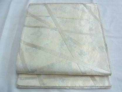 平和屋着物◎六通柄袋帯 竹垣文様 金糸 逸品 BAAF6892ow