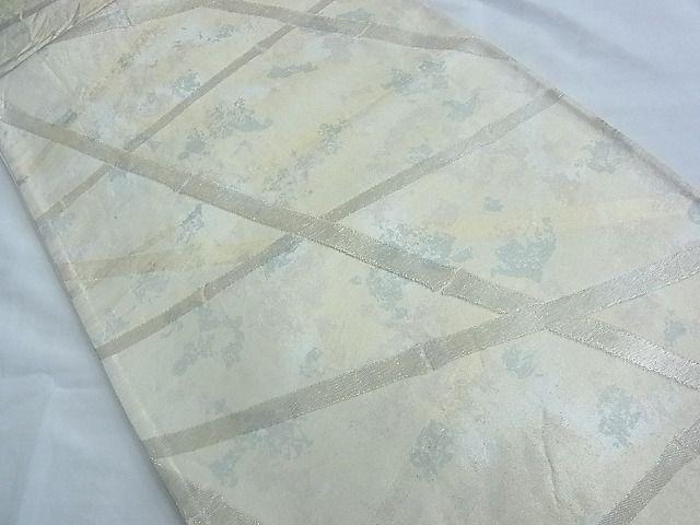 平和屋着物◎六通柄袋帯 竹垣文様 金糸 逸品 BAAF6892ow