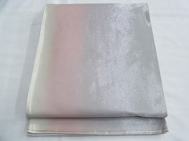 平和屋着物◎六通柄袋帯 霞文 銀糸 逸品 BAAF6895ow