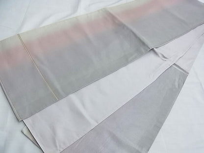 平和屋着物◎六通柄袋帯 霞文 銀糸 逸品 BAAF6895ow