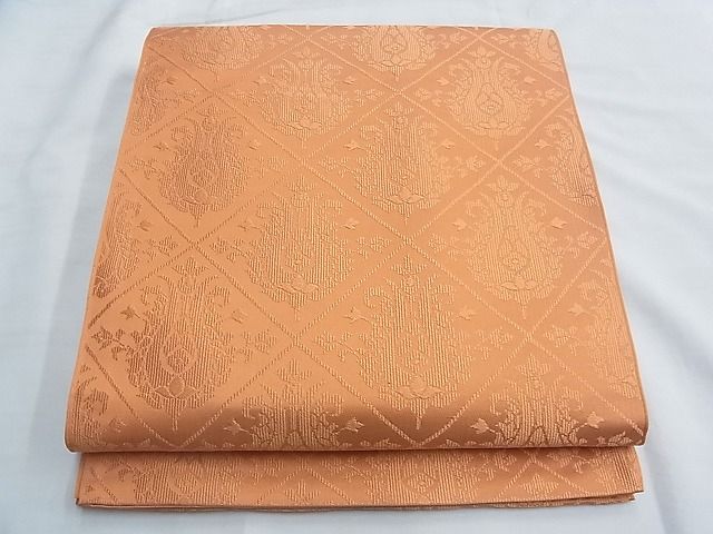 平和屋着物◎六通柄 本袋帯 つづれ錦 更紗菱形文様 逸品 BAAF6936ow
