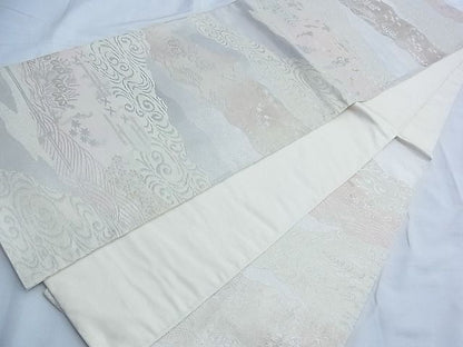 平和屋着物◎六通柄袋帯 道長花鳥文 金銀糸 逸品 BAAF6961ow