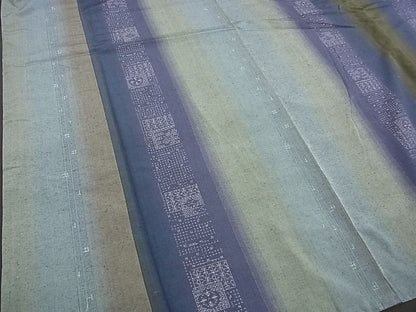 平和屋着物●上質な紬　吉祥間道　やまと金ラベル　逸品　BAAG0752xi
