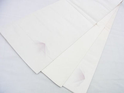 平和屋着物◎太鼓柄袋帯 手描き 水辺樹林文 引箔 逸品 BAAF2965kj
