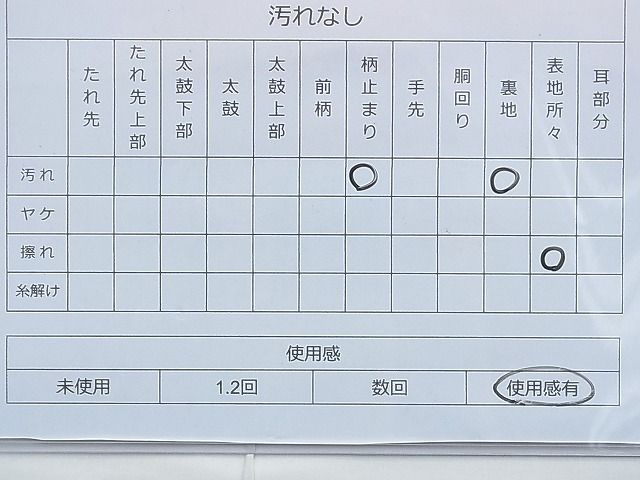 平和屋着物◎六通柄袋帯　扇面散らし　金糸　逸品　BAAF9905du