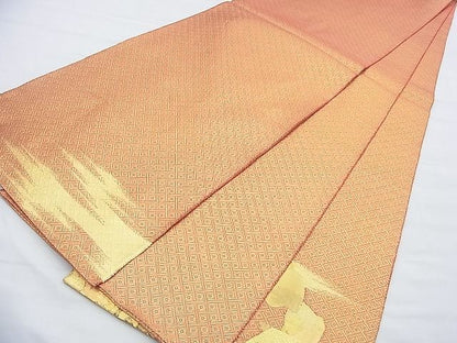 平和屋着物◎佐賀錦 太鼓柄袋帯 貝桶文様 金銀糸 逸品 BAAF9992du