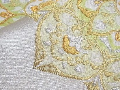 平和屋着物■六通柄袋帯 正倉院花文 金銀糸 逸品 CAAF8073th