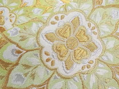平和屋着物■六通柄袋帯 正倉院花文 金銀糸 逸品 CAAF8073th