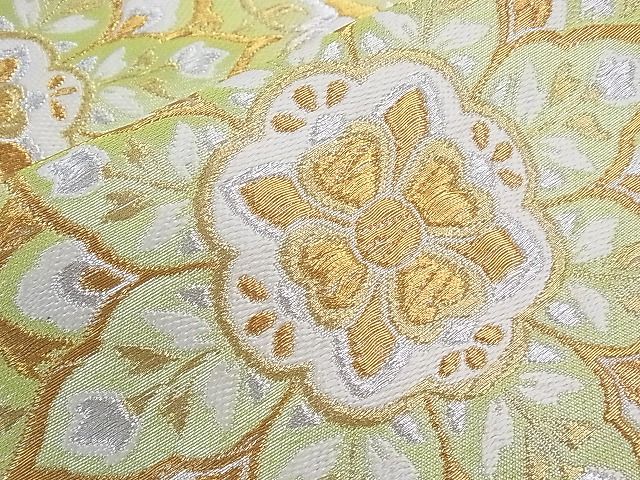 平和屋着物■六通柄袋帯 正倉院花文 金銀糸 逸品 CAAF8073th