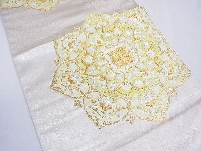 平和屋着物■六通柄袋帯 正倉院花文 金銀糸 逸品 CAAF8073th