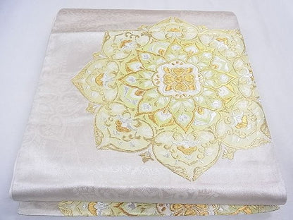 平和屋着物■六通柄袋帯 正倉院花文 金銀糸 逸品 CAAF8073th