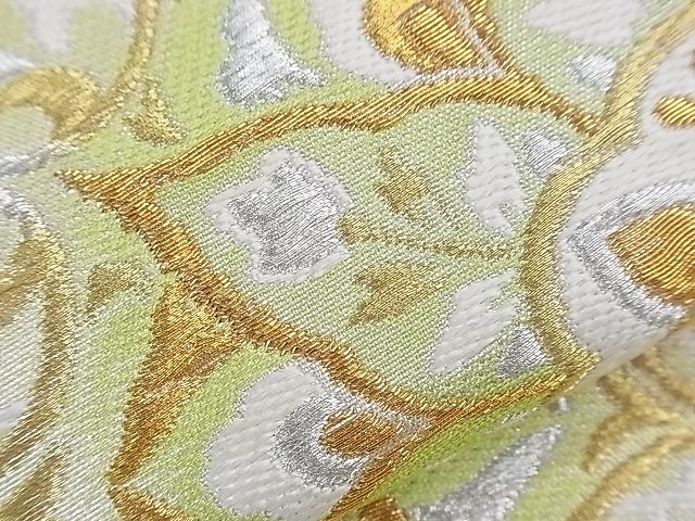 平和屋着物■六通柄袋帯 正倉院花文 金銀糸 逸品 CAAF8073th