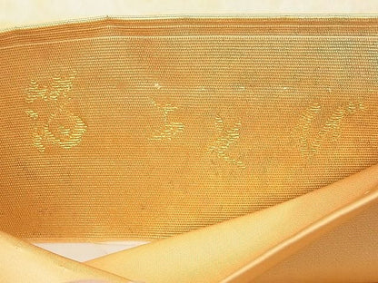 平和屋着物◎六通柄袋帯 箔あそび 金彩 引箔 逸品 BAAG2683du