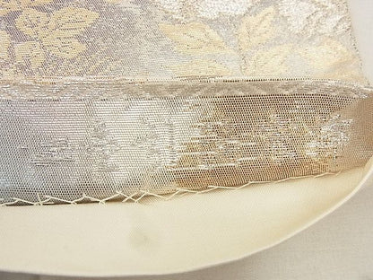 平和屋着物◎六通柄袋帯 京洛錦 花鳥文 二重引箔 逸品 BAAG0849qt