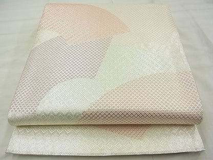 平和屋着物◎佐賀錦 六通柄袋帯 地紙吉祥文 銀糸 逸品 BAAG0954qt