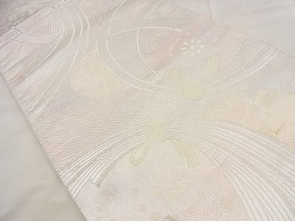 平和屋着物◎六通柄袋帯 束ね熨斗花文 金銀糸 逸品 BAAG0859qt