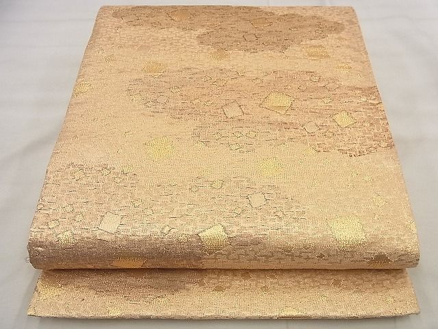 平和屋着物◎六通柄袋帯 箔散らし文様 金糸 逸品 BAAG0869qt