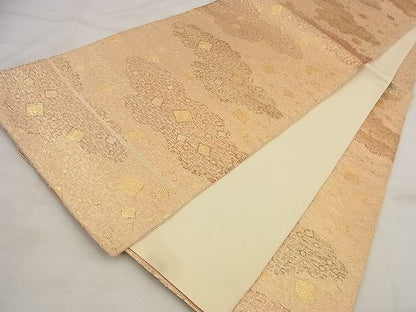 平和屋着物◎六通柄袋帯 箔散らし文様 金糸 逸品 BAAG0869qt