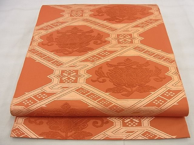 平和屋着物◎六通柄袋帯 唐織 有栖川 金糸 逸品 BAAG0875qt