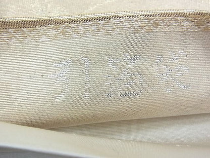 平和屋着物◎六通柄袋帯 唐織 扇面百花 金糸 引箔 逸品 BAAG0987qt