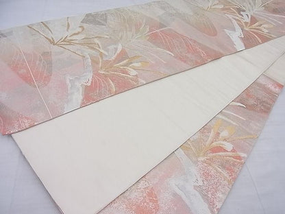 平和屋着物◎六通柄袋帯 若松葉 金銀糸 逸品 BAAF7708ea